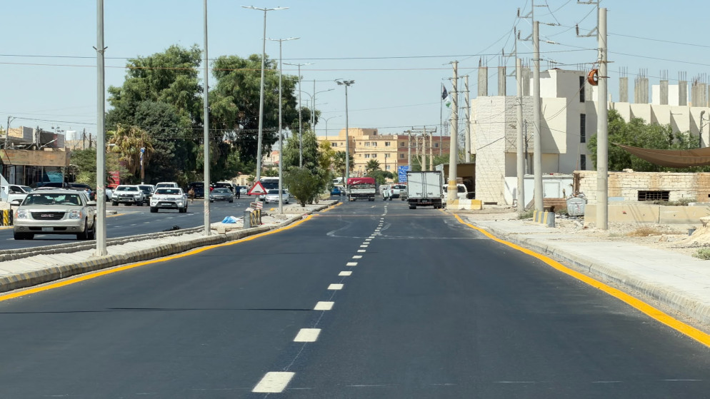 وزارة الأشغال تنهي أعمال تأهيل الطريق التنموي في معان