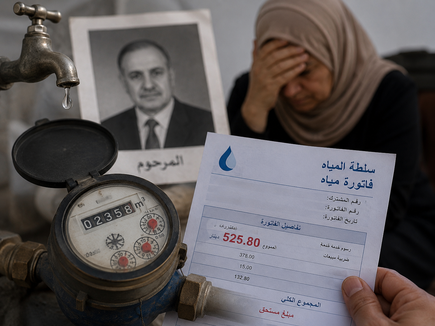 سيدة تدفع ثمن مياه لا تستخدمها… والسبب “الإرث