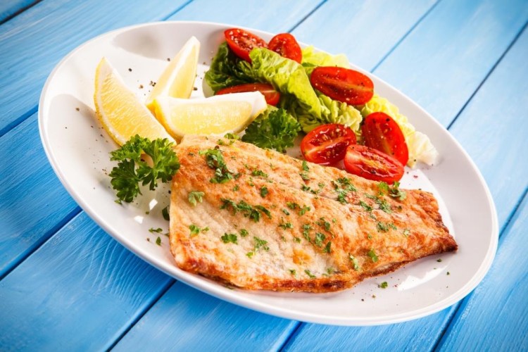 سمك بصوص الليمون والزبدة