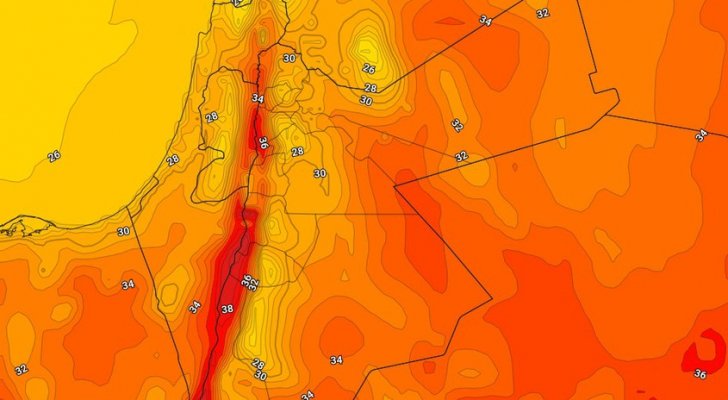 ارتفاع على درجات الحرارة الثلاثاء
