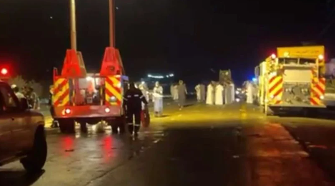 مصرع فتاتين جراء السيول بوادي الزرقاء في مكة