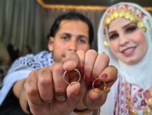 زفاف في فلسطين بعد 20 عاما خطوبة