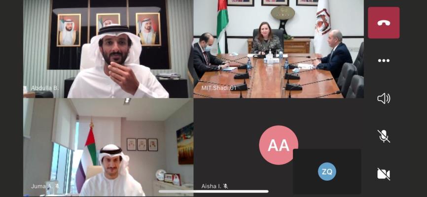 الأردن والإمارات يبحثان تعزيز التجارة