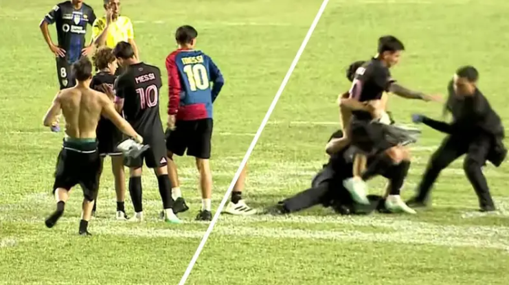 بعد إيقاف حارسه الشخصي ياسين ..  الاعتداء على ميسي في بويرتوريكو - فيديو 