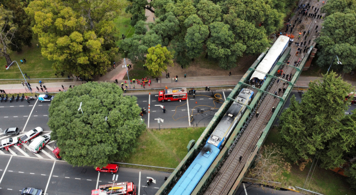 تصادم قطارين في الأرجنتين يخلف عشرات الجرحى