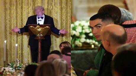 رونالدو يجذب عدسات الإعلام خلال لقاء ترامب وبن سلمان ورسالة خاصة من الرئيس الأمريكي للـ"دون"