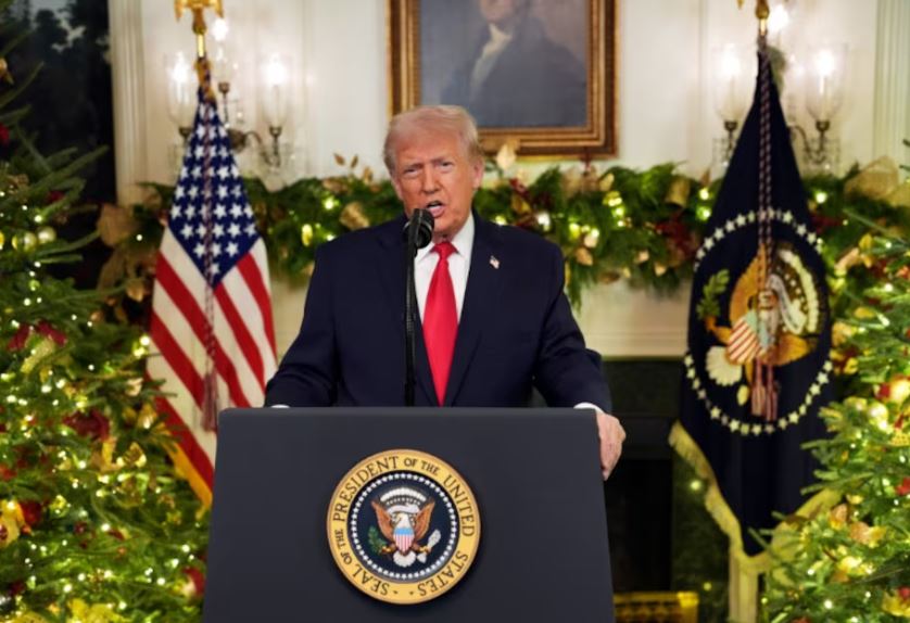 وسط تراجع شعبيته ..  ترامب يروج لإنجازاته بخطاب من البيت الأبيض