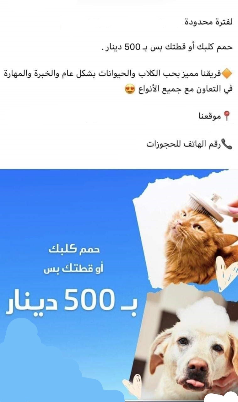 لفترة محدودة "حمم كلبك او قطتك بـ 500 دينار" تثير جدلاً واسعاً في الأردن 