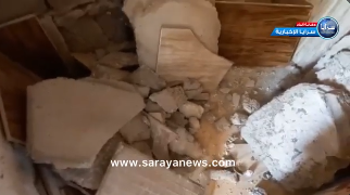 بالفيديو  ..  منزل في عجلون مهدد بالانهيار الكامل بعد تصدعات طالت بعض اعمدته 