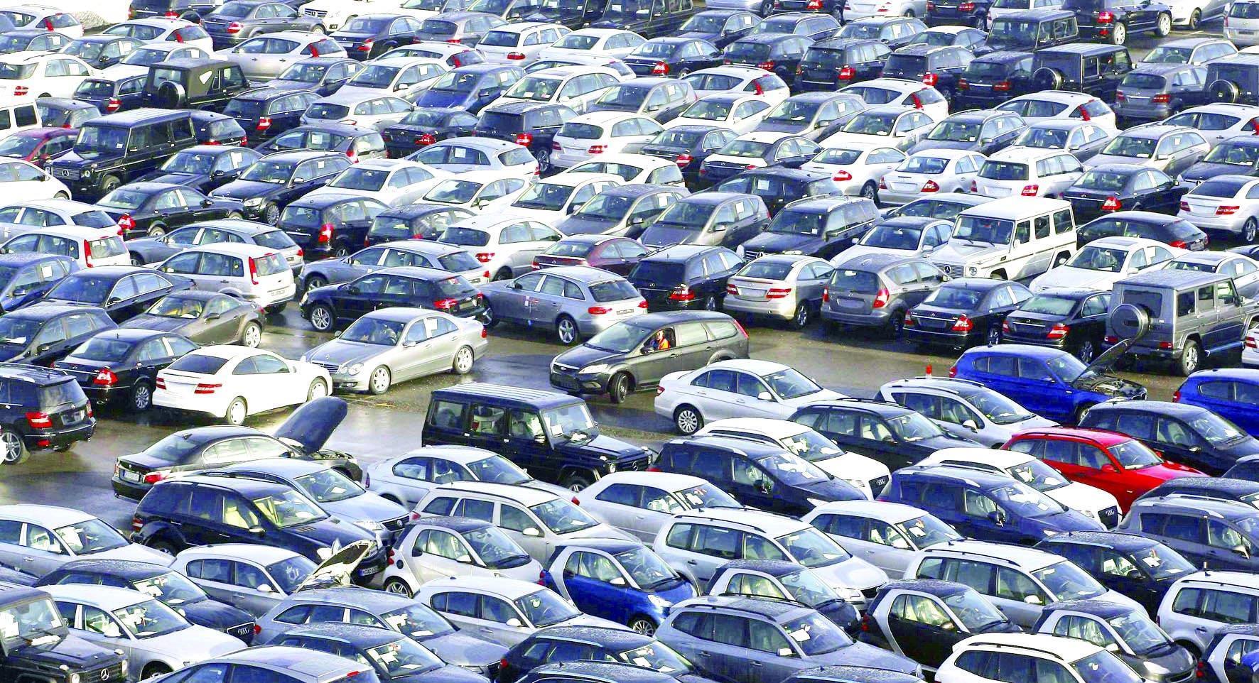 انخفاض عدد السيارات الواردة للمملكة بتسبة 68% في كانون الثاني 