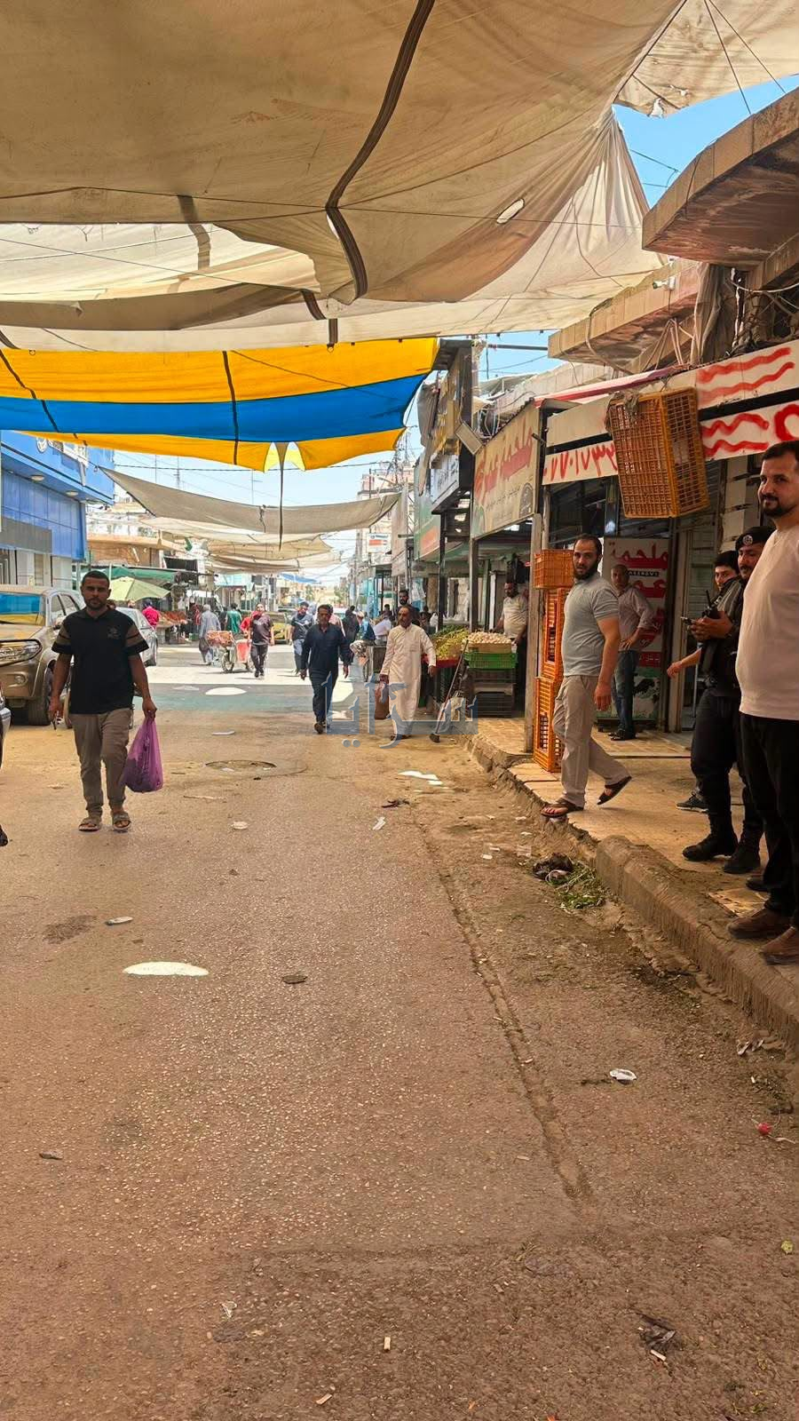 المفرق تشدد قبضتها على الأسواق ..  حملات لضبط الأرصفة والتعديات  .. صور 