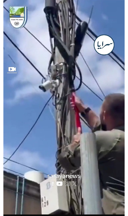 بالفيديو : إزالة كاميرات المراقبه من شوارع تل ابيب الخاصه بالمواطنين لضمان عدم بث صور اثار الصواريخ