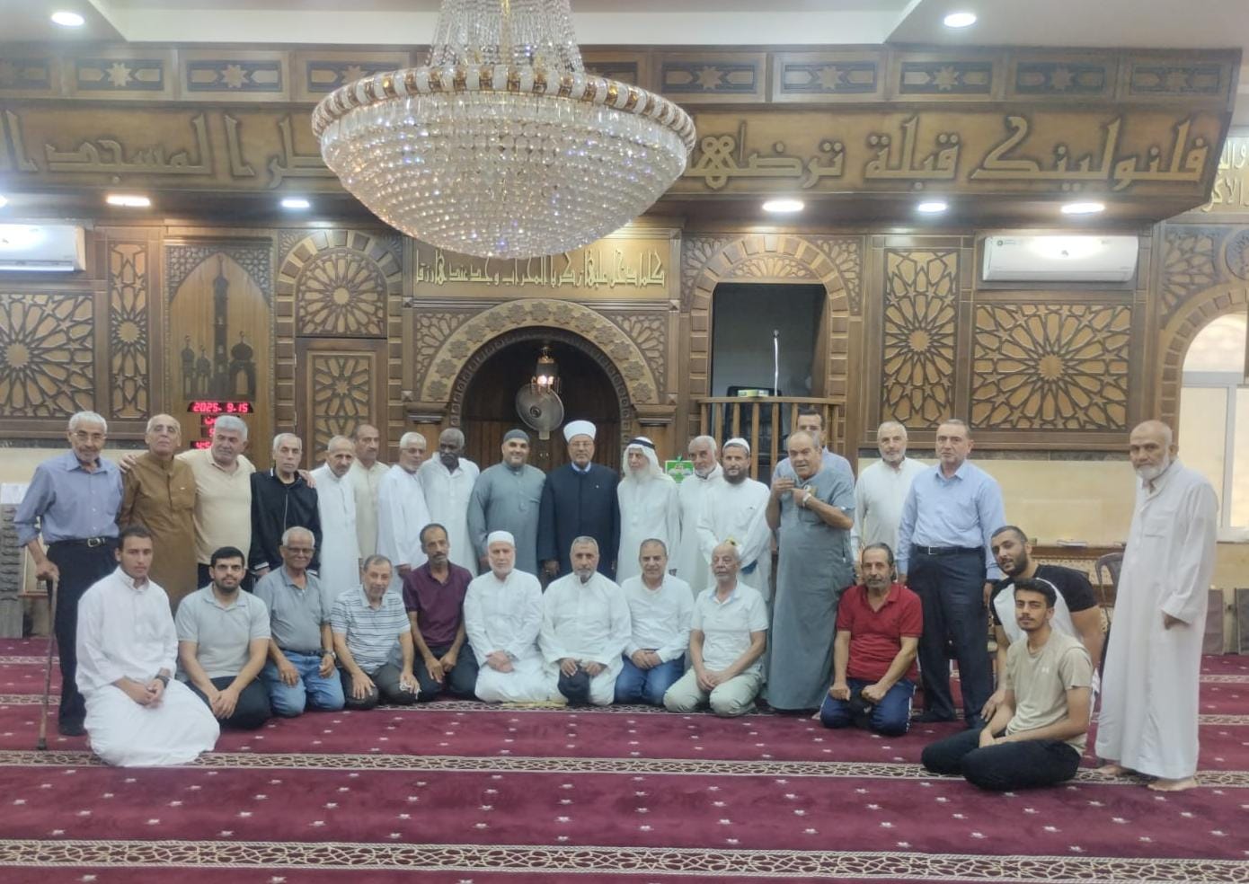 قاضي القضاة يلقي محاضرة بمناسبة المولد النبوي الشريف في مسجد العبدلات بعمّان