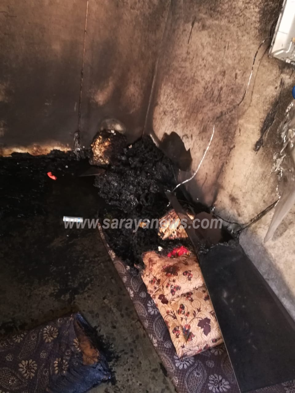  بالصور .. الأغوار الشمالية:  أعمال شغب وحرق منزل أثناء مداهمة أمنية في بلدة المشارع