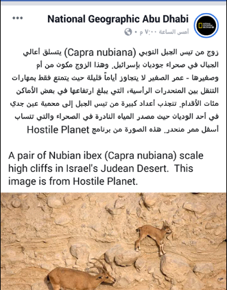 قناة امارتية تثير مواقع التواصل الاجتماعي بعد تسميتها صحراء فلسطين بصحراء "إسرائيل"