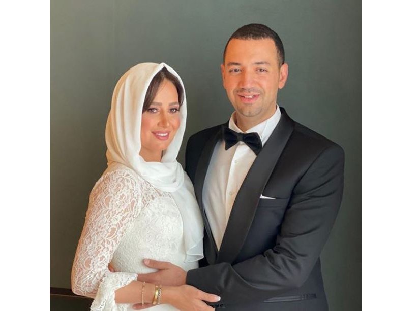 أول ظهور لحلا شيحة بعد زواجها من الداعية معز مسعود