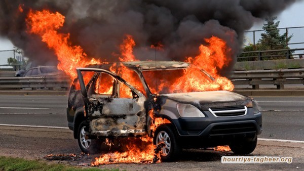 احراق سيارة امرأة سعودية بعد أسبوع من السماح للنساء بقيادة السيارات