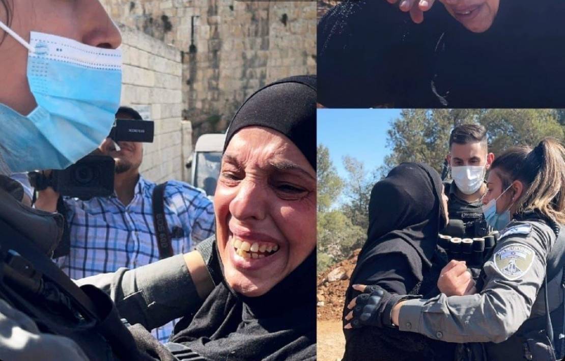 مقدسية تحتضن شاهد قبر ابنها: "لن يجرفوه إلا على جثتي"