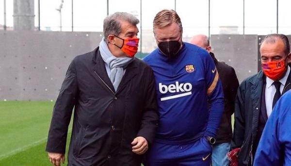 رئيس برشلونة يعلن القرار النهائي بشأن مستقبل كومان