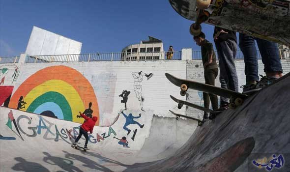 "سكيت غزة" رياضة جديدة لهواة التزلج في فلسطين