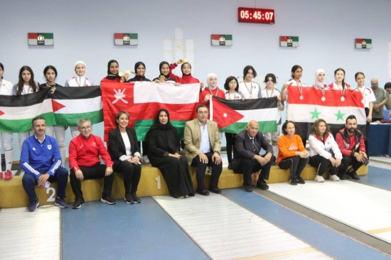 39 ميدالية حصيلة المبارزة الأردنية في غرب آسيا