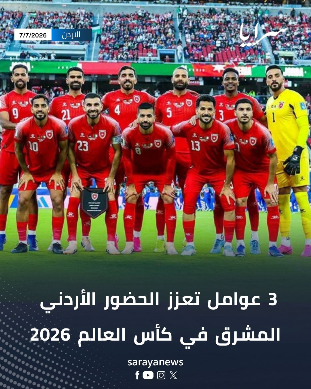 3 عوامل تعزز الحضور الأردني المشرق في كأس العالم 2026