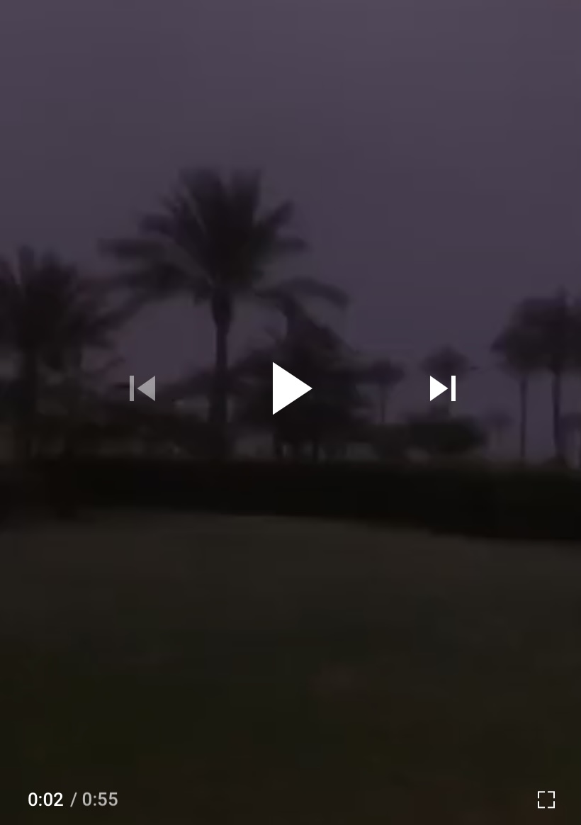  بدء وصول المنخفض الجوي لمناطق جنوب العقبة  والتحذيرات من السيول  .. فيديو 
