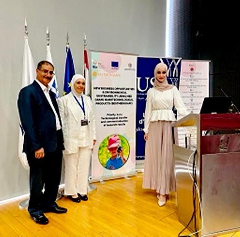 مشاركة كليتي الصيدلة والتكنولوجيا الزراعية في عمان الأهلية بمؤتمردولي "عربي أوروبي" في لبنان 