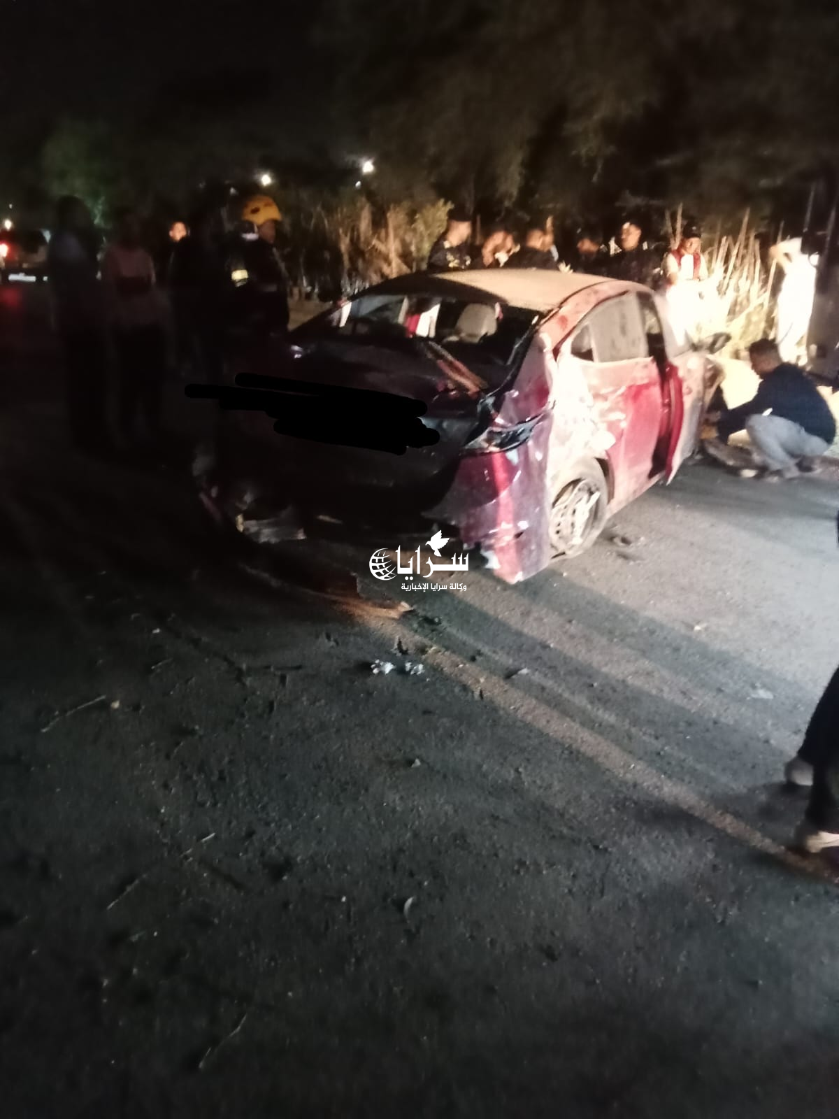 بالصور .. (4) إصابات جراء حادث على طريق ضرار غرب البلقاء