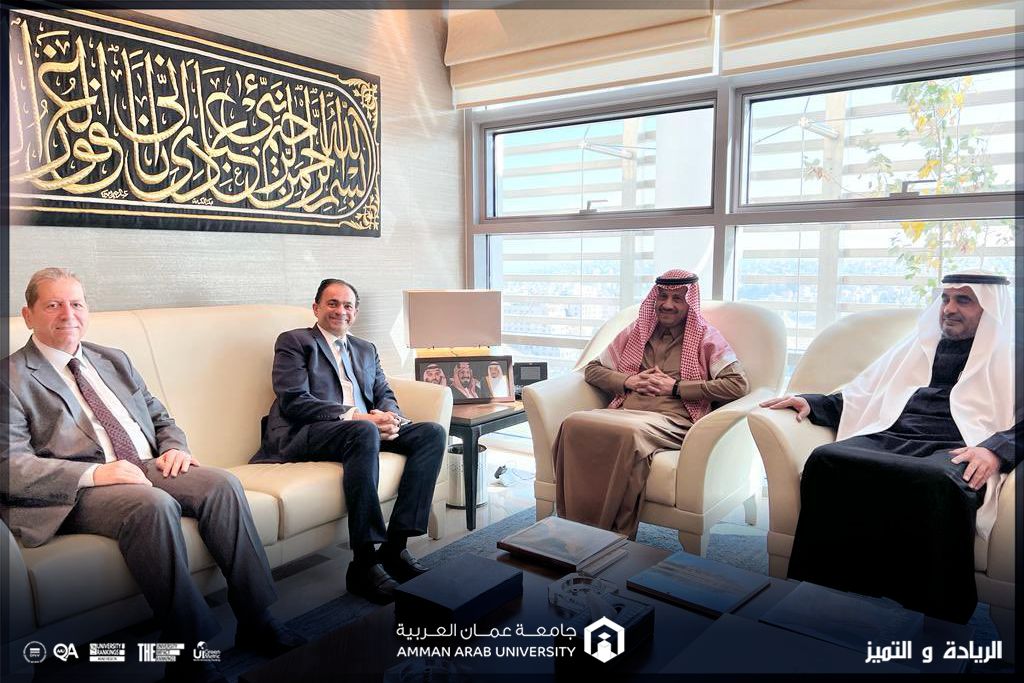 السفير السعودي في الأردن يستقبل رئيس مجلس أمناء ورئيس جامعة عمان العربية