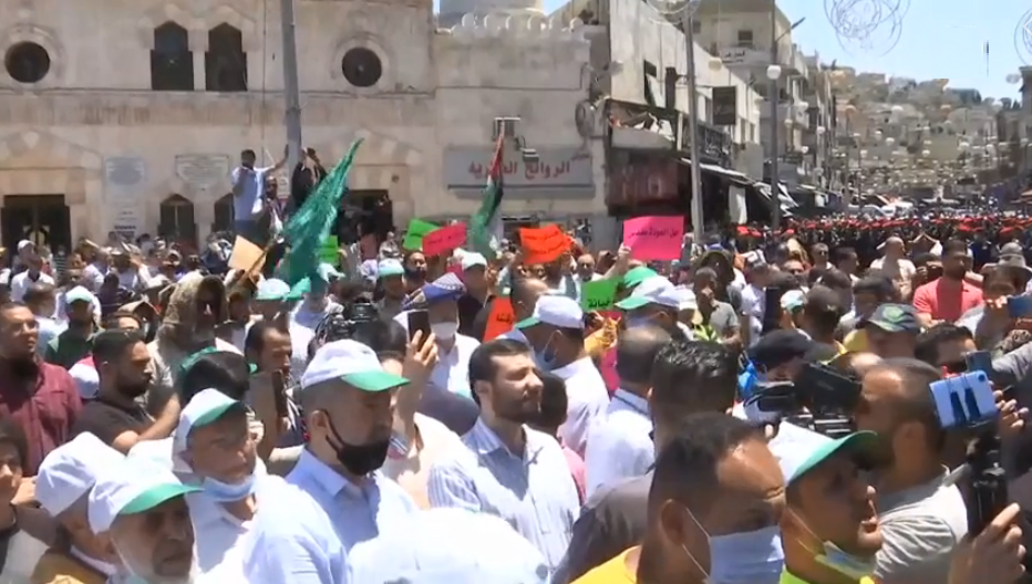 وقفة في وسط عمان رفضا لخطة ضم أراضي فلسطينية لسيادة الاحتلال 