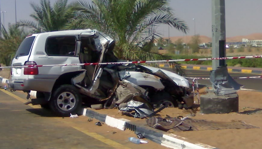 اصابة  6 اشخاص اثر تدهور مركبتهم في جبل جيس برأس الخيمة