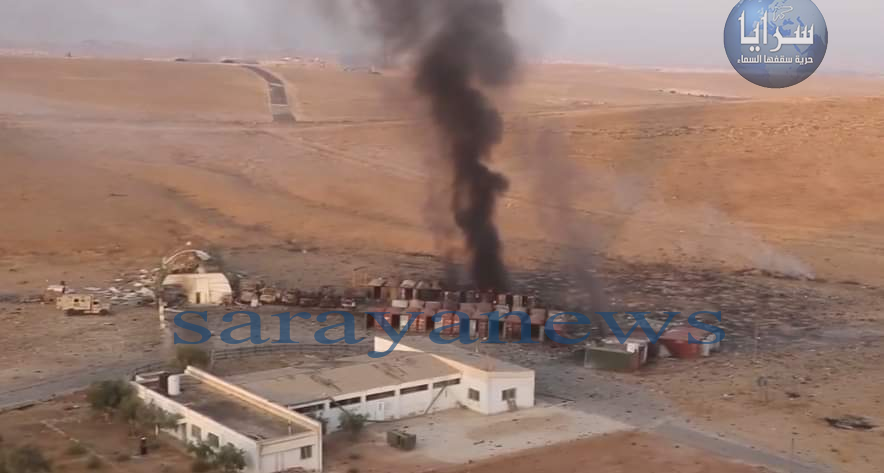 سرايا تحصل على صور حيه للموقع الذي حدث فيه انفجار الزرقاء