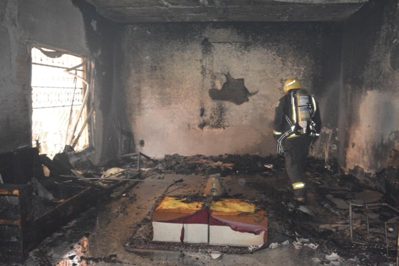  وفاة طفلة إثر حريق منزل في محافظة اربد 