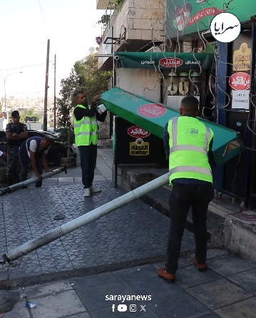 من الوحدات ..  أمانة عمّان تنفذ حملة لإزالة الاعتداءات - فيديو 