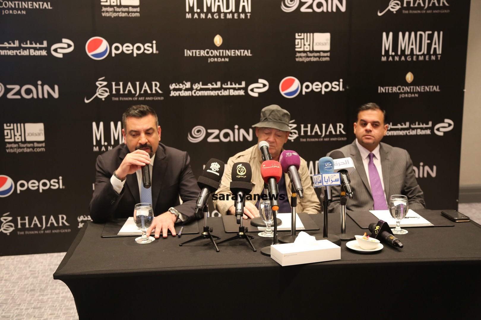 مؤتمر صحفي للفنان الهام المدفعي للحديث عن الحفل الموسيقي الكبير 