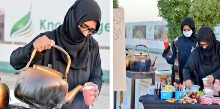 بائعة الشاي السعودية ..  قصة مثيرة أثارت تعاطف السعوديين