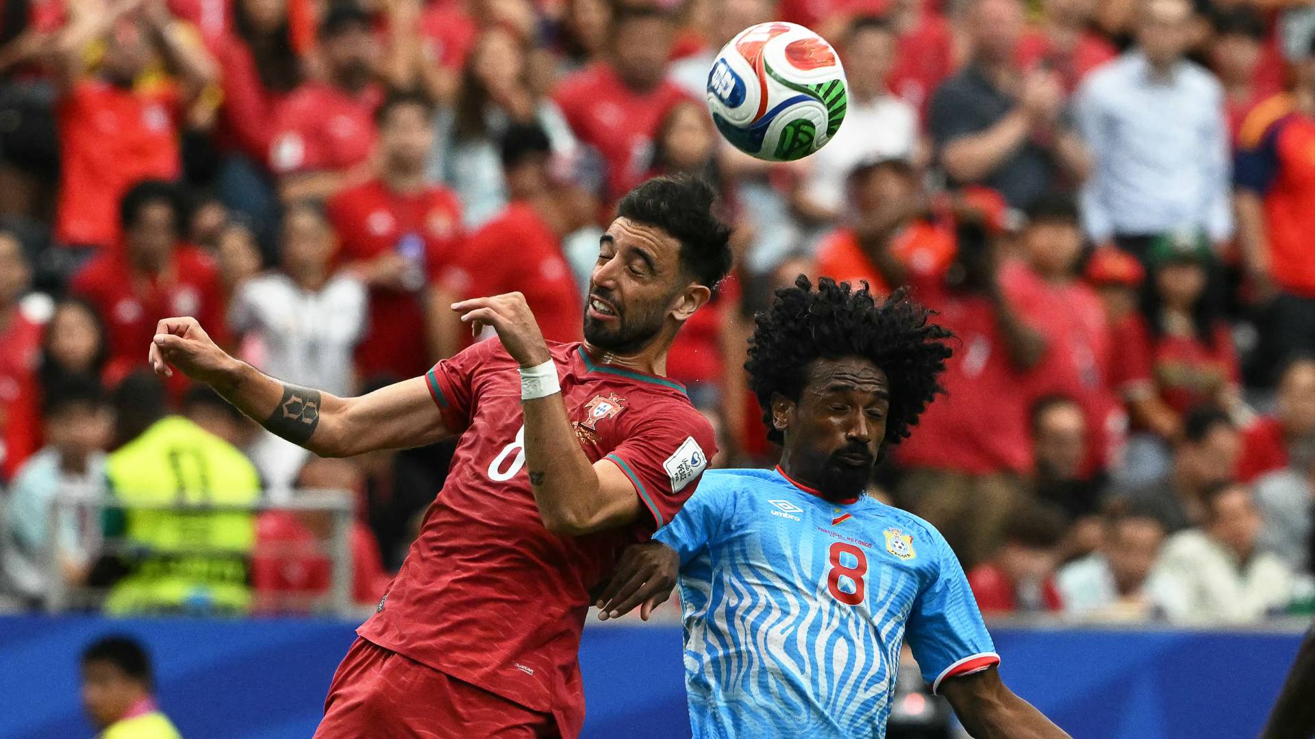 البرتغال تدفع ثمن الفرص المهدرة .. والكونغو يخطف التعادل1-1 قبل الاستراحة 