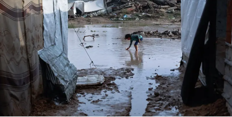 ربع مليون متضرر من العاصفة بغزة ..  ووفاة 16 بينهم أطفال