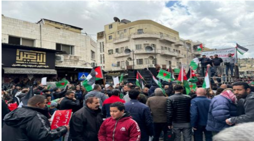 مظاهرات في عمّان والمحافظات رفضا لاستمرار العدوان على غزة