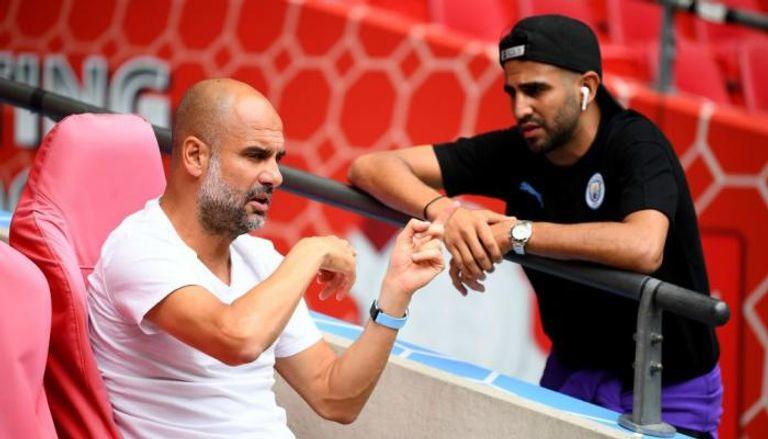 من برشلونة ..  جوارديولا يحسم مستقبل رياض محرز