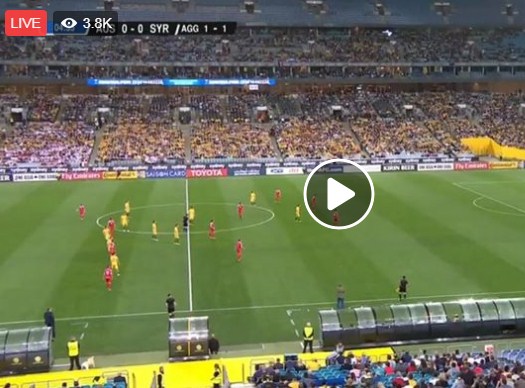 بالفيديو  ..  شاهد البث المباشر لمباراة سوريا و استراليا 1-1