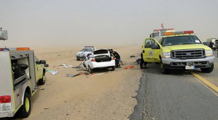 وفاة 3 أردنيين في حادثي سير منفصلين بالسعودية