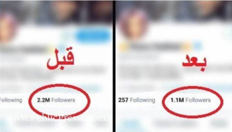فضائح في خسائر بعض الفنانين على 'تويتر' بعد حذف الحسابات الوهمية!