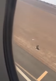 بالفيديو  ..  لحظات مرعبة لركاب طائرة  ..  عاودت اقلاعها بعد  ملامستها مدرج الهبوط
