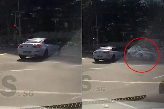 بالفيديو "حادث غريب  .. سيارة شبح ظهرت فجأة وتسببت بحادث ثم اختفت