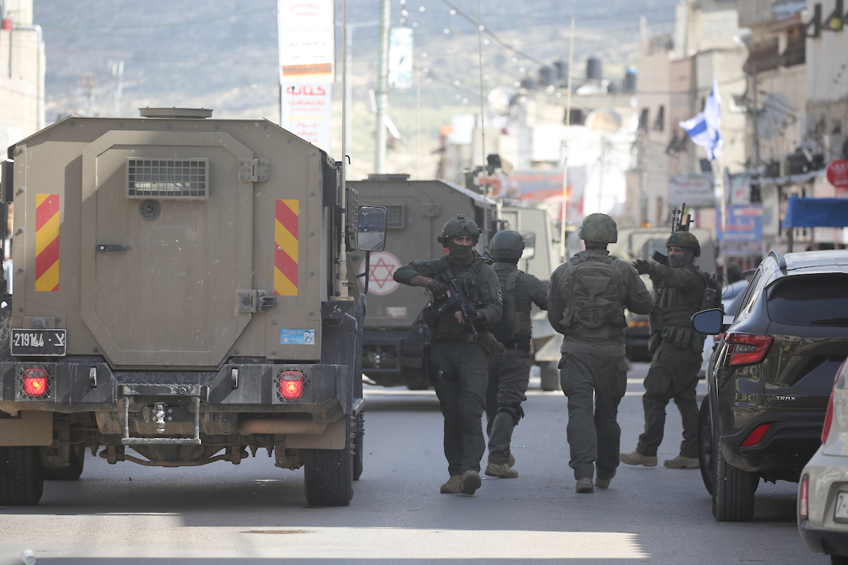 عملية عسكرية في مخيم عسكر شرق نابلس