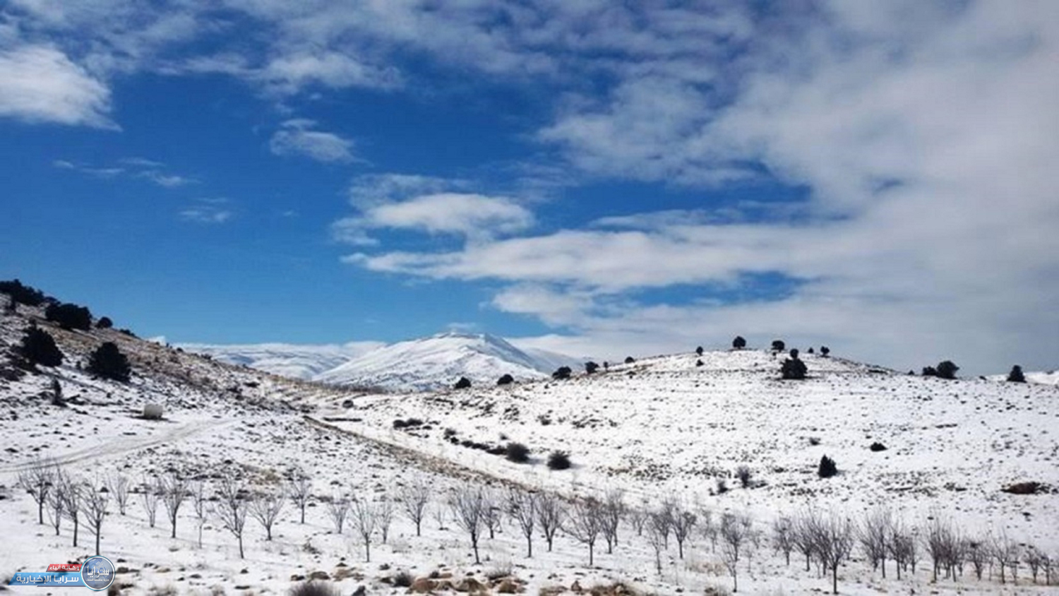 الأرصاد: هطول زخات خفيفة من الثلج بين الحين والاخر فوق قمم الجبال العالية