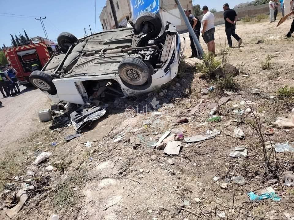 وفاة عشريني بحادث تدهور مركبة في اربد ..  صور