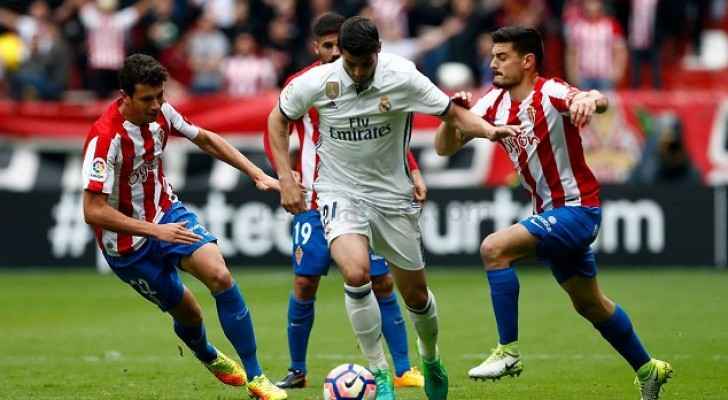 مدريد يواصل تحليقه بصدارة الدوري الاسباني بتغلبه على خيخون